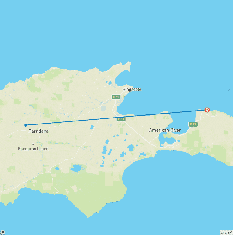 Map of Sea Dragon Kangaroo Island 3 Days