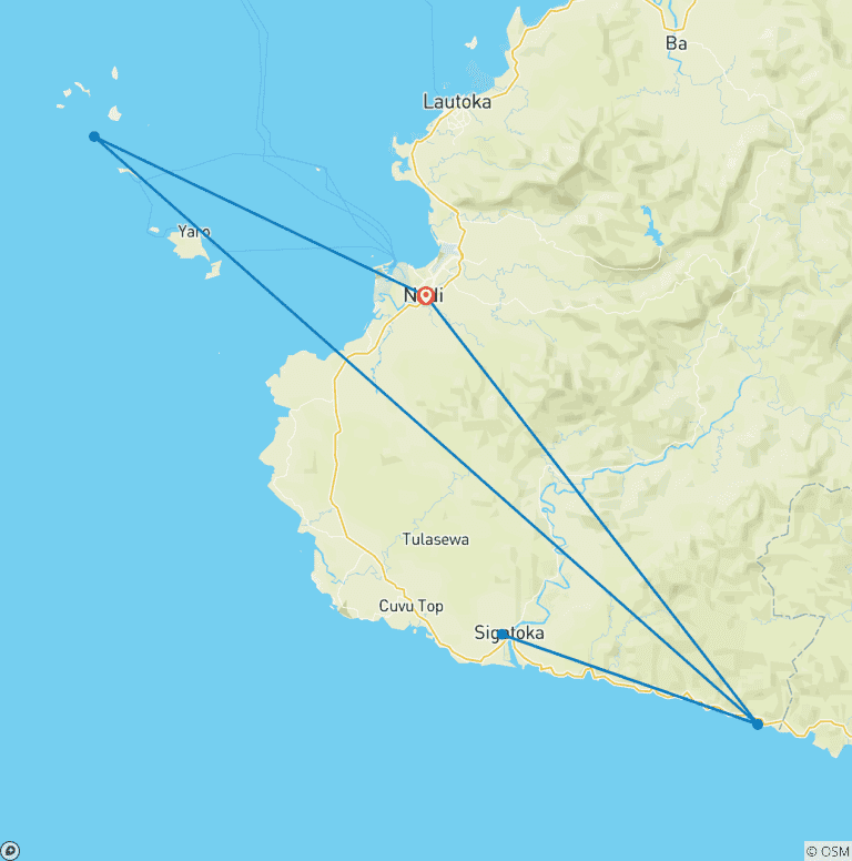 Map of Get to know Fiji