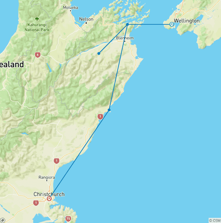 Map of Signature | Captivating Coast Tour