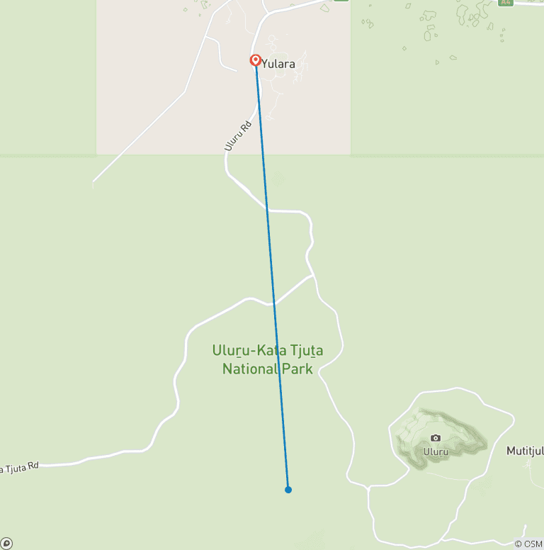 Map of Uluru and Kata Tjuta Experience (Superior, Short Break)