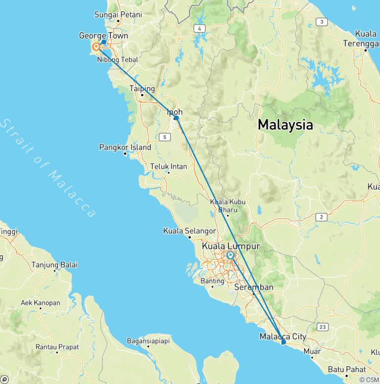 Map of Malaysia Up Close: From Streets to Peaks