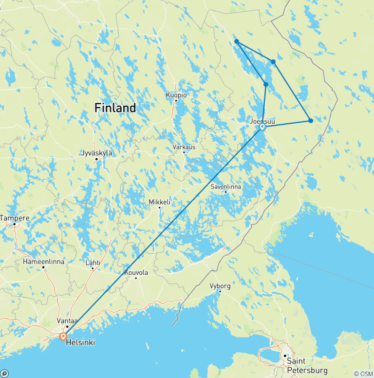 Map of Discover Your Adventure in North Karelia – Explore, Experience, and Make Memories!