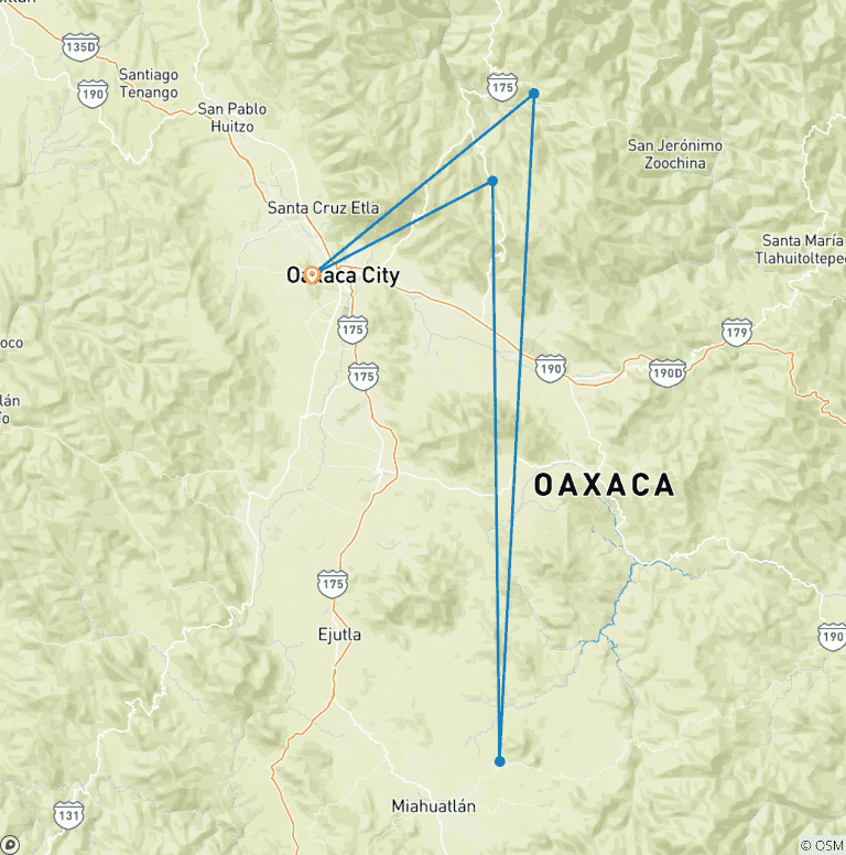 Map of The Enchanting Sierra Norte Trek 3D/2N