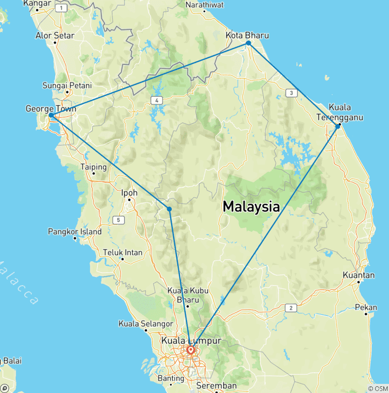 Map of Best of Malaysia - 7 days