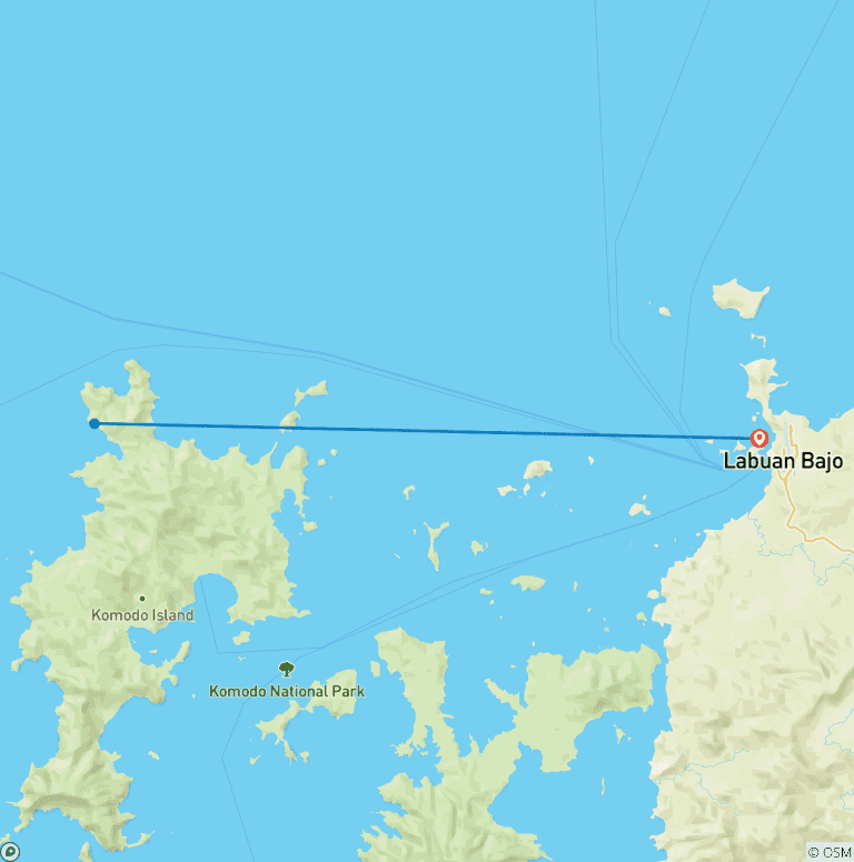 Map of Flores Frontier: Jungles, Villages & Komodo Quests