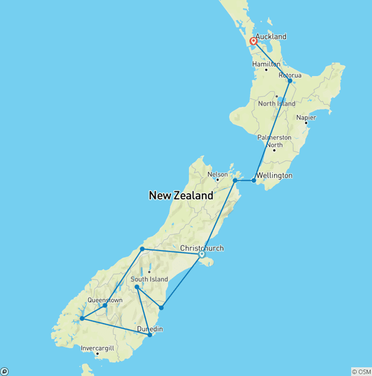 Map of New Zealand Marvel (2025/2026)