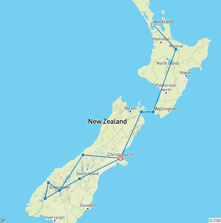 Map of New Zealand Vista (2027/2028)