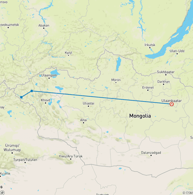 Map of Mongolian Panorama