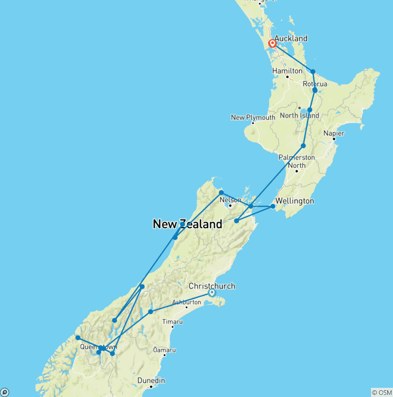 Map of Epic New Zealand