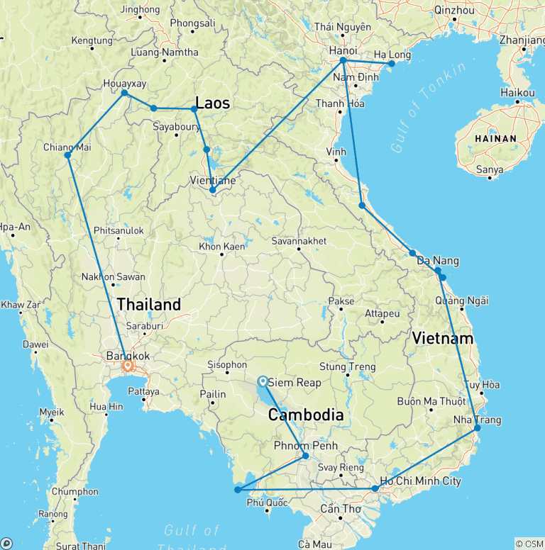 Map of Southeast Asia: Hill Tribes, Homestays & Holiday Vibes