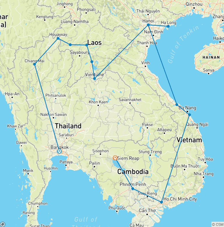 Map of Southeast Asia Experience