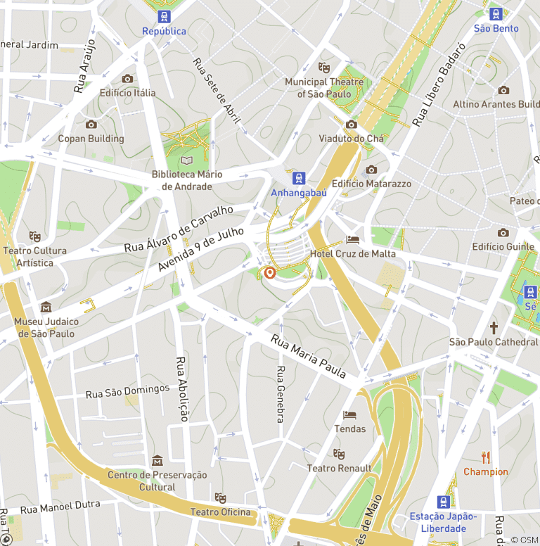Map of Brazil: Sao Paulo - 3 days