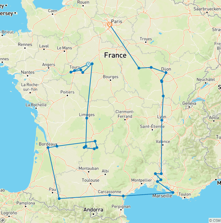 Map of Magnificent France