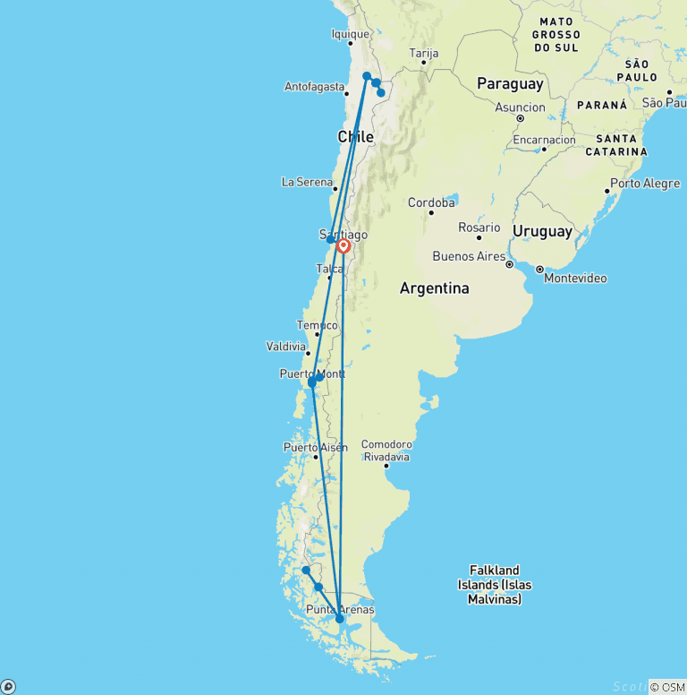 Map of Discover Chile (2024)