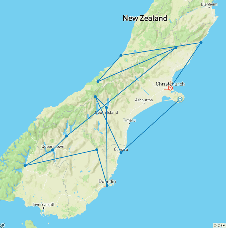 Map of Southern Adventure & Wilderness