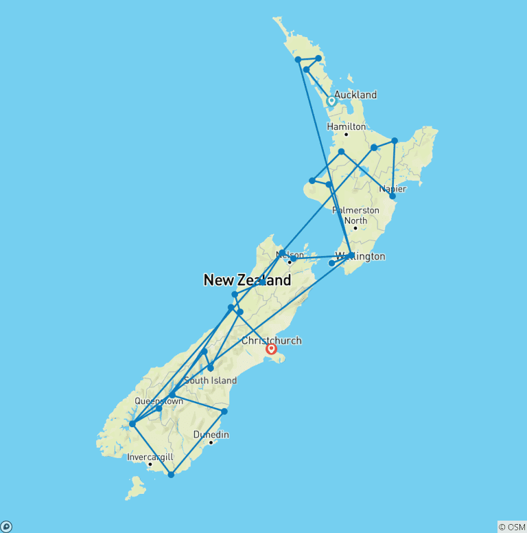 Map of The Epic Zigzag Adventure