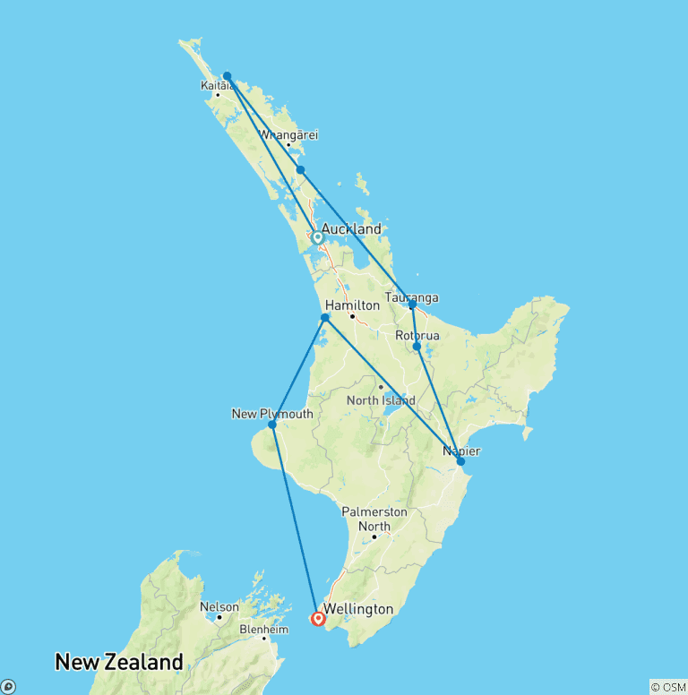 Map of The Great Northern Road Trip