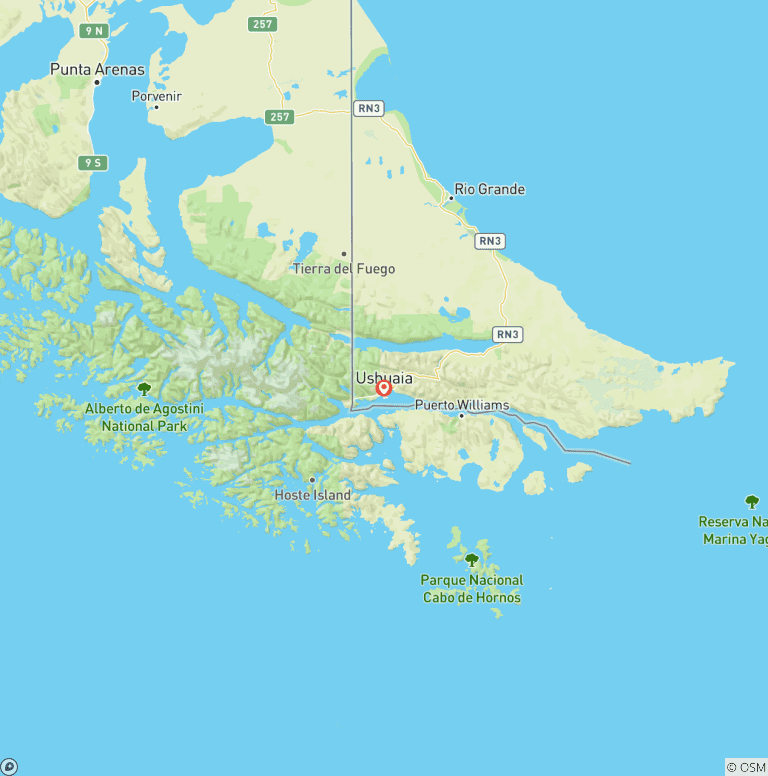 Map of Wild Ushuaia: Where the World Ends