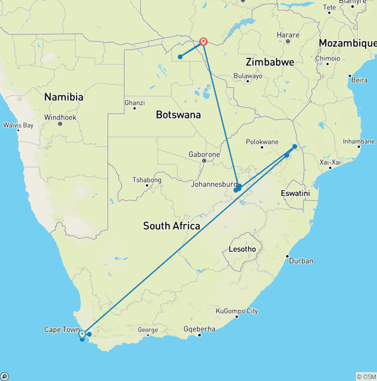 Map of Southern Africa Discovery 2027