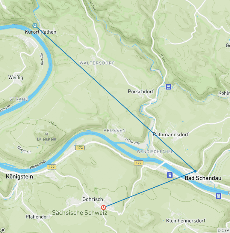 Map of Malerweg