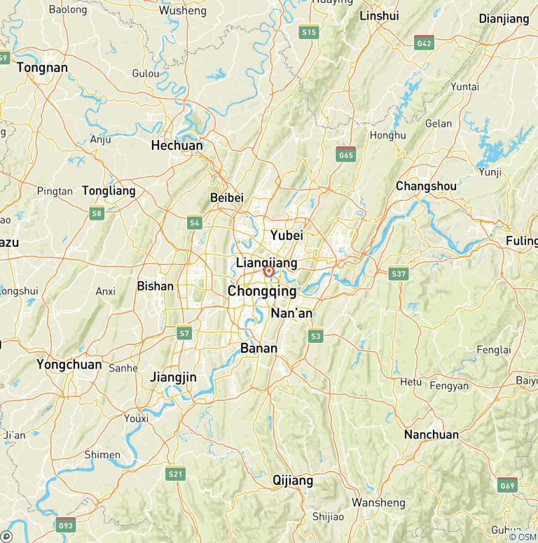 Map of Chongqing City Break (Superior) - 4 days