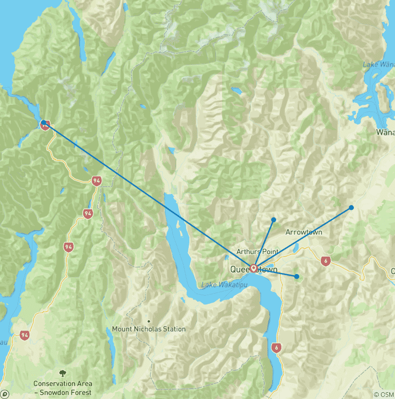 Map of Ski New Zealand (With Snow Machine)