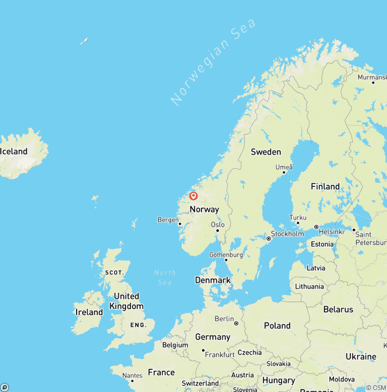 Map of West Norway Wellness Weekend