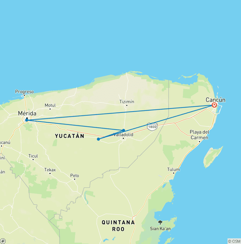 Map of HACIENDAS DE YUCATAN