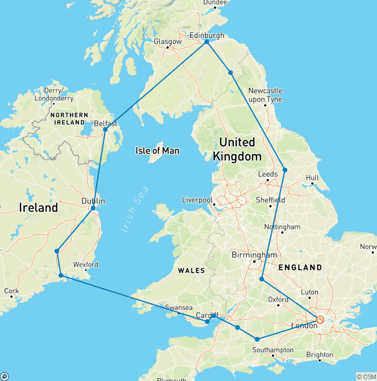 Map of Essential Britain & Ireland