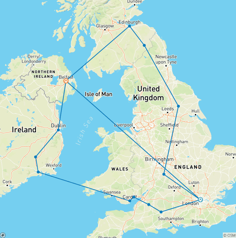 Map of Essential Britain & Ireland