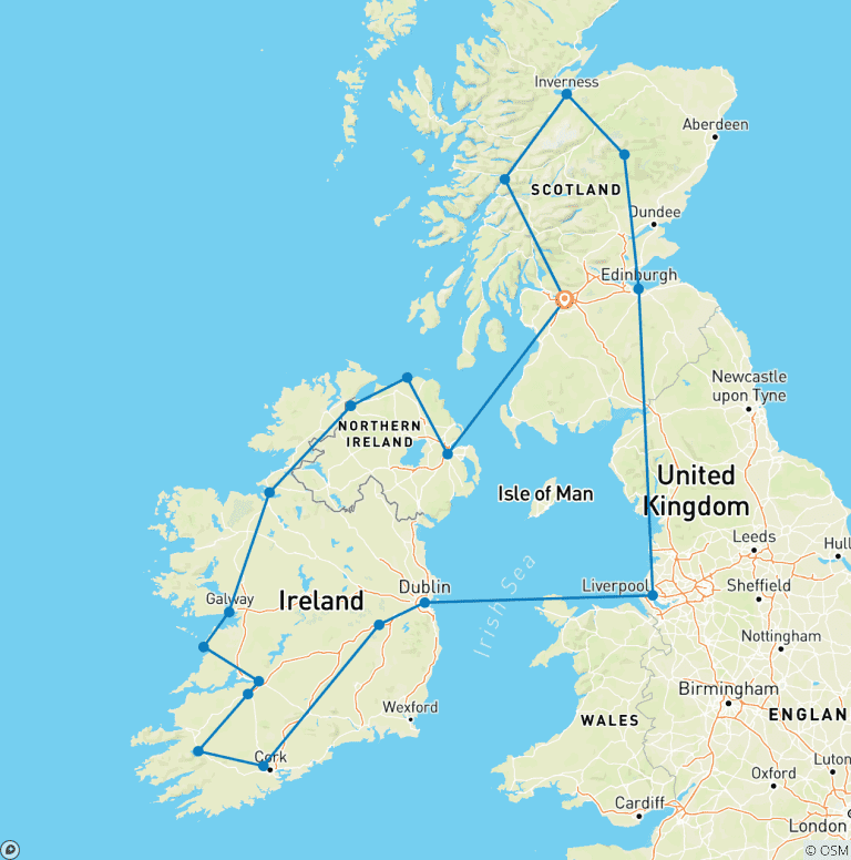 Map of Celtic Highlights