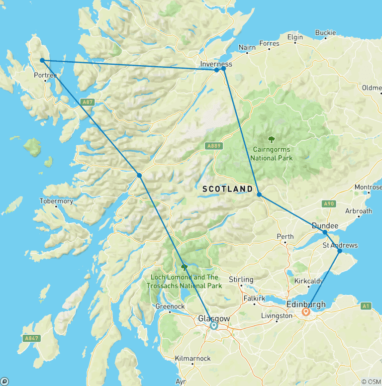 Map of Bonnie Scotland