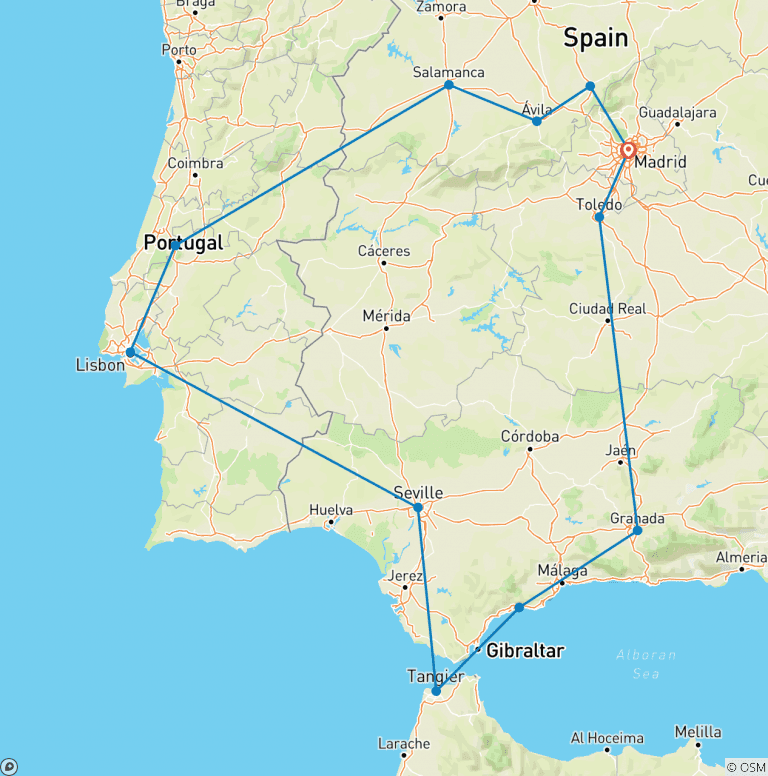 Map of Iberian Discovery & Morocco