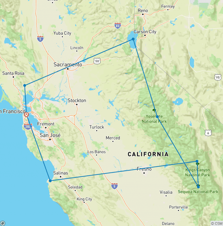 Map of Northern California's Finest
