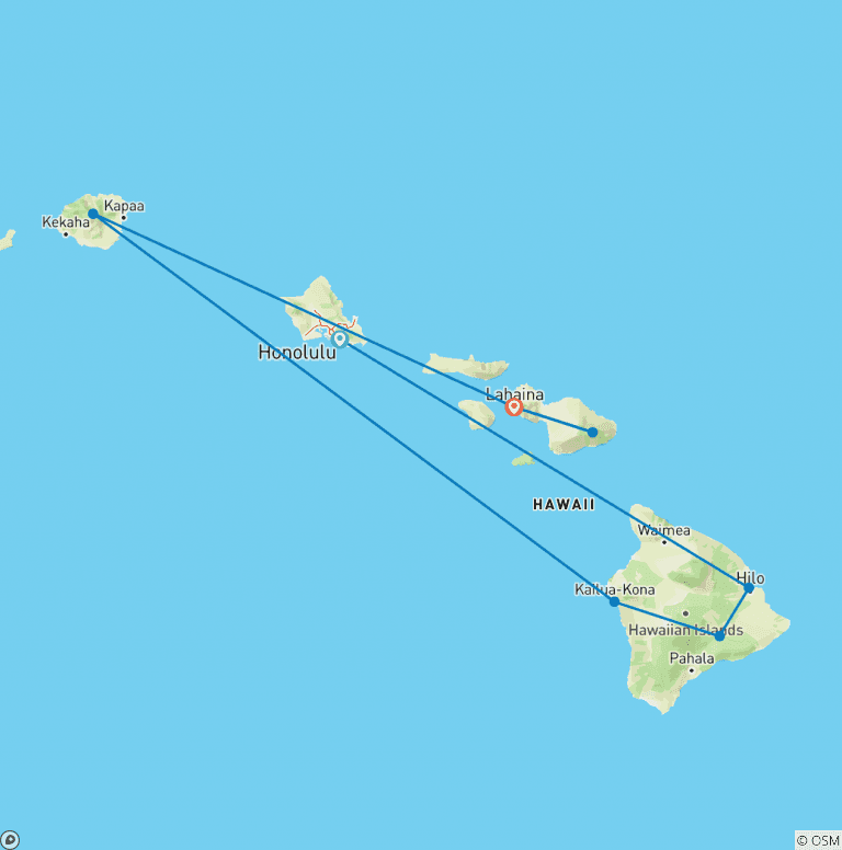 Map of Grand Hawaii Vacation