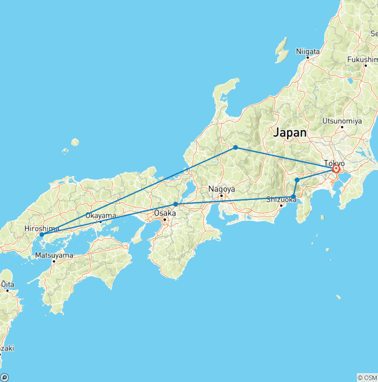 Map of Discover Japan