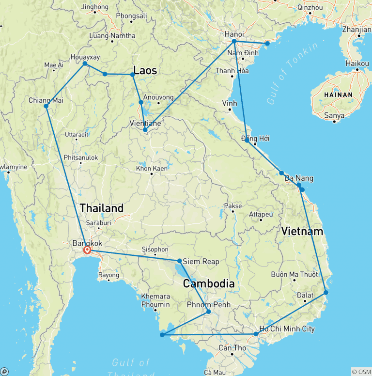 Map of Southeast Asia Discovery: Seasides and Street Food