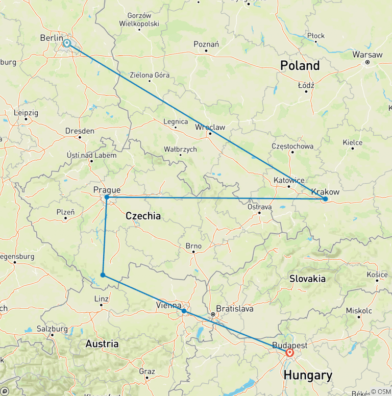 Map of The Best of Eastern Europe