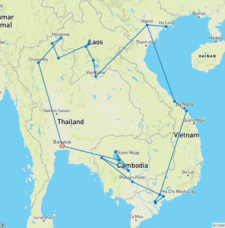 Map of South East Asia Loop