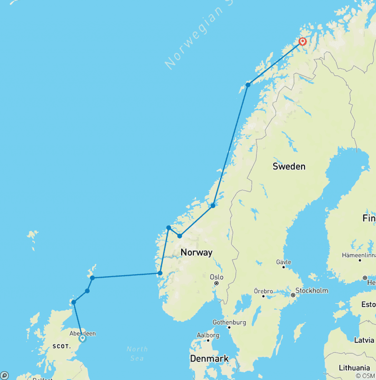 Map of Northwest Passage: The Legendary Arctic Sea Route