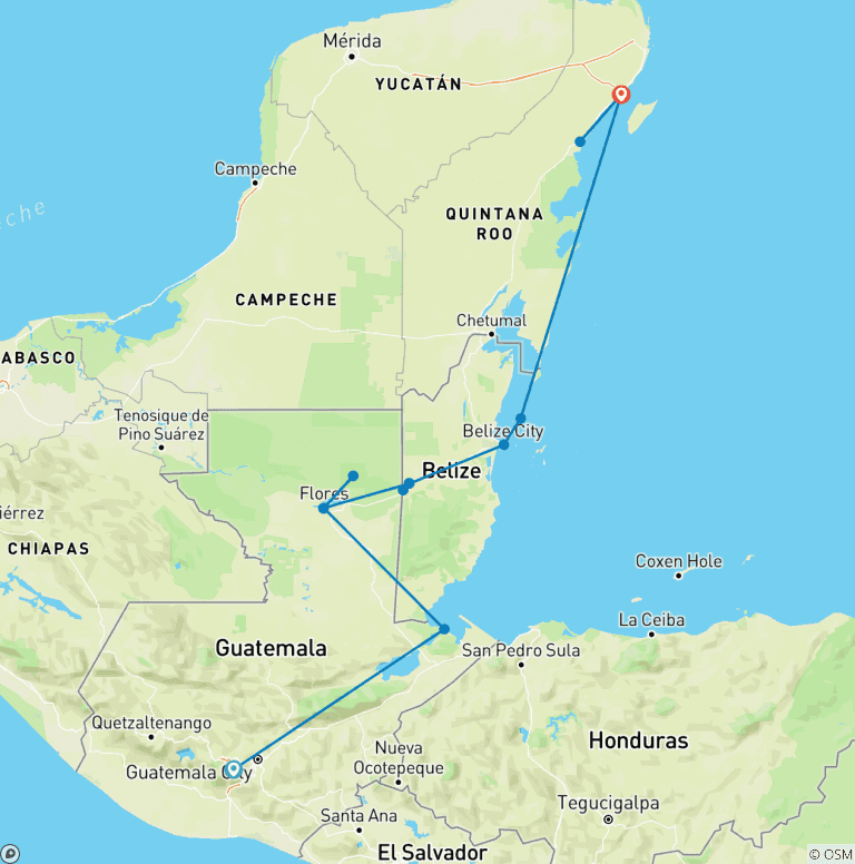 Map of Mayan Encounter
