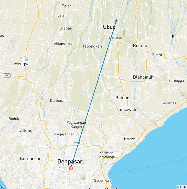 Map of Wake Up in Bali
