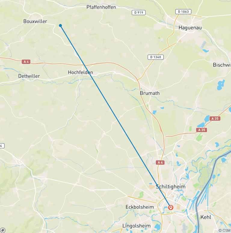 Map of Christmas in Alsace and show at the Royal Palace (port-to-port)