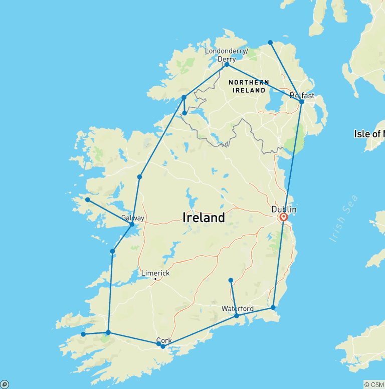Map of Amazing Ireland