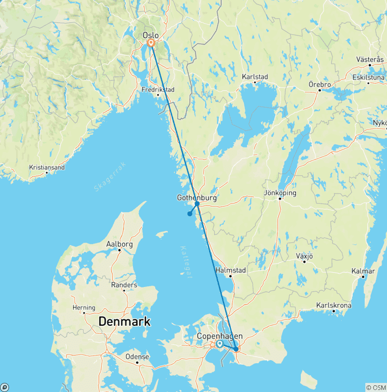 Map of A Taste of Scandinavia