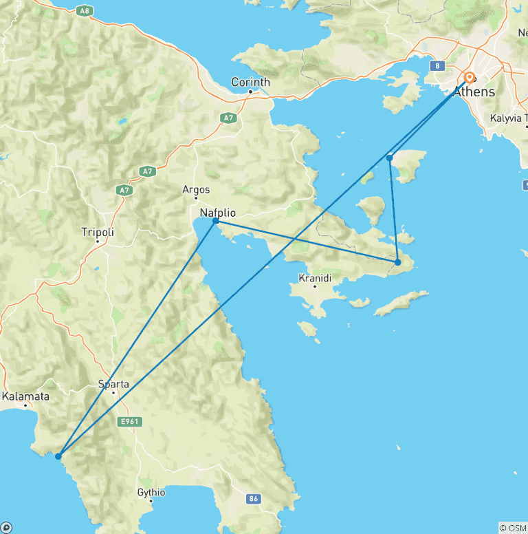 Map of Greece Real Food Adventure