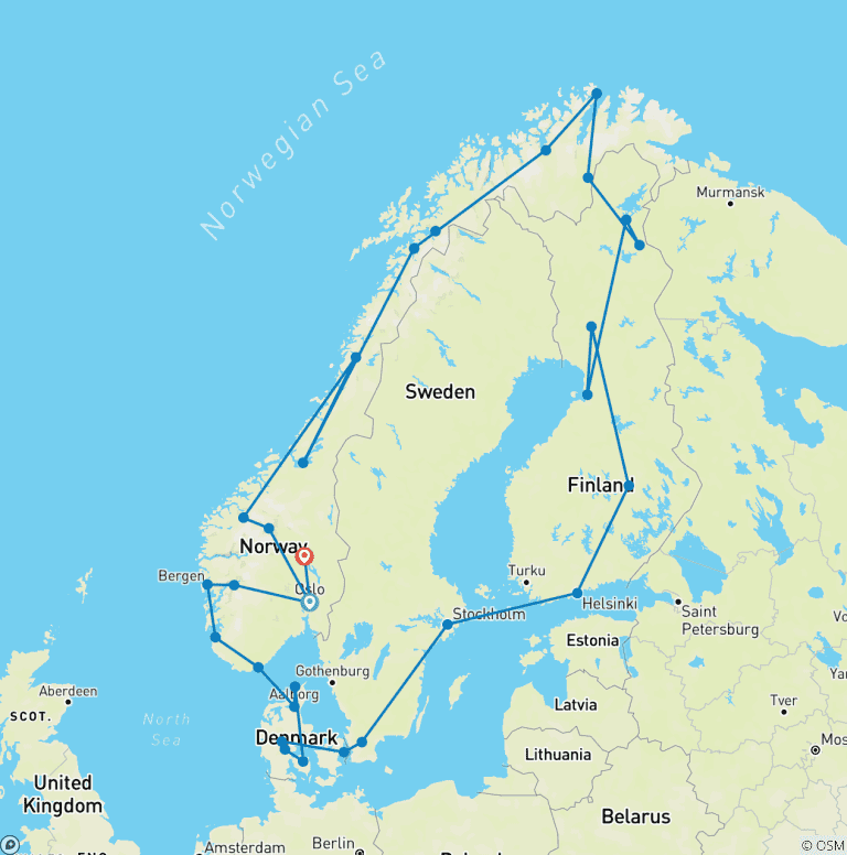 Map of Scandinavian Heritage (Classic)