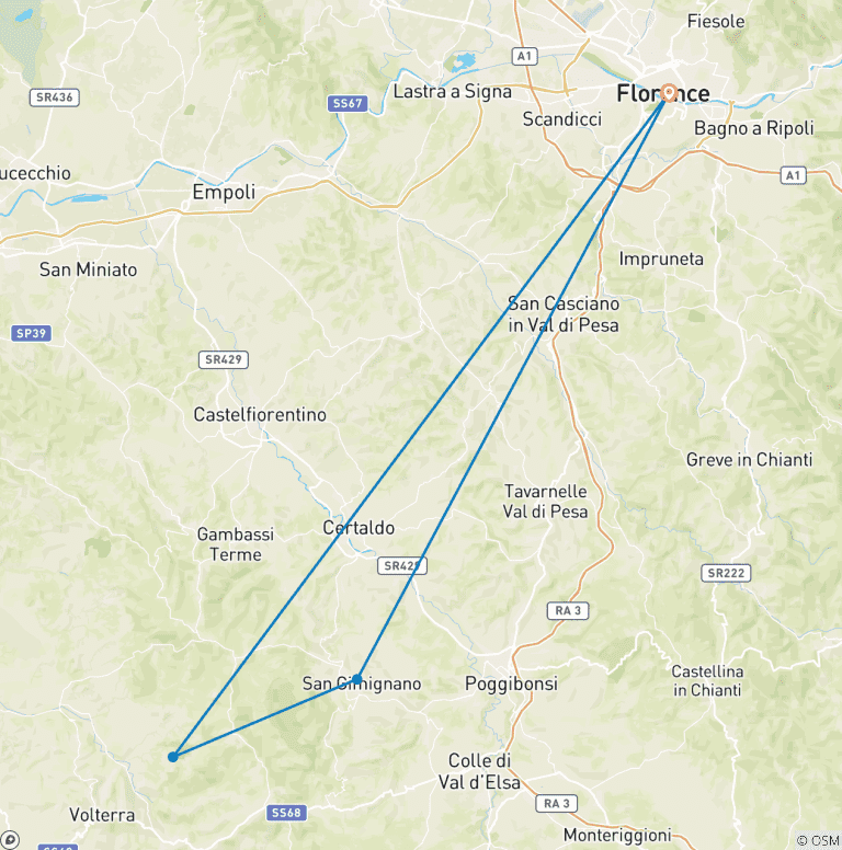 Map of Florence City Break - 3 Days/2 Nights