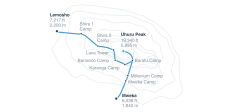  Eroberung der Lemosho-Route (7 Tage) - 12 Destinationen 
