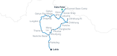  Everest 3 Pässe Trekking Tour - 20 Tage - 11 Destinationen 
